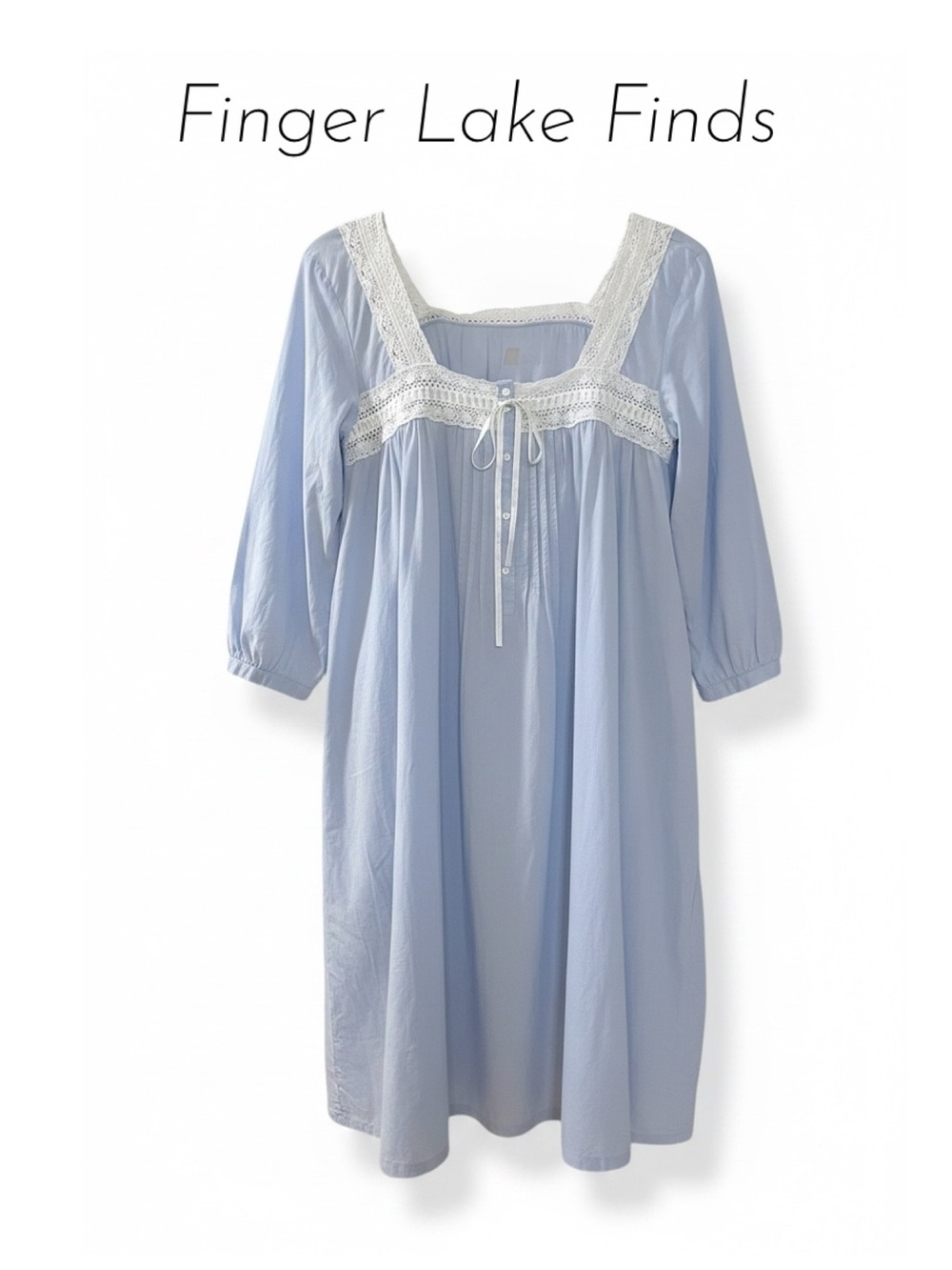Gilligan & O'Malley Cotton  Cottagecore Nightgown, L